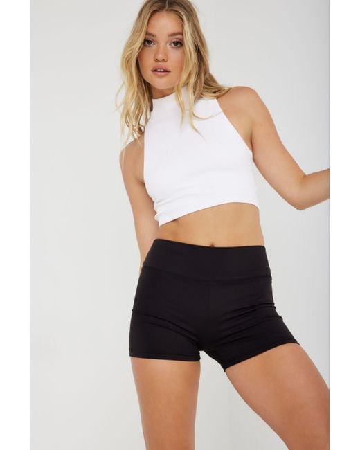Garage Synthetic Booty Short in Black | Lyst