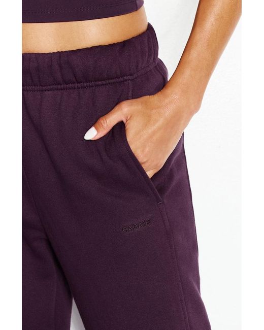 Garage Purple Ultrafleece Straight Leg Sweatpants