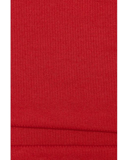 Garage Red Snatchrib Scoop Cami Top