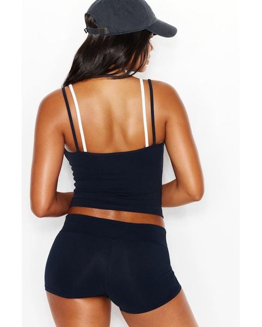 Garage Blue Sleek Double Layer Cami Top