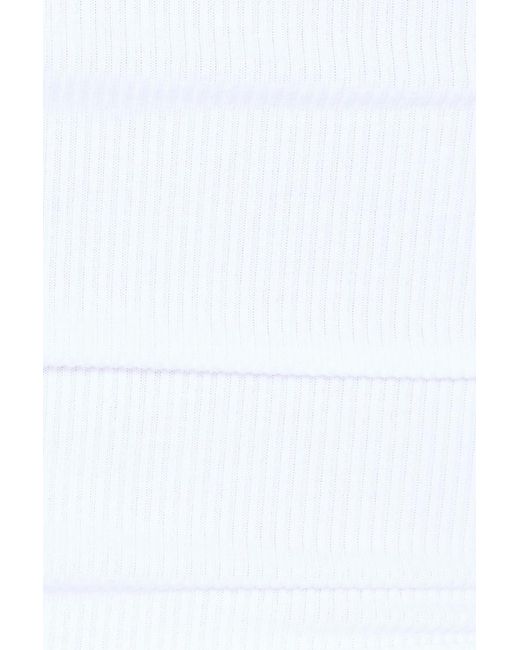 Garage Blue Snatchrib Scoop Tank Top