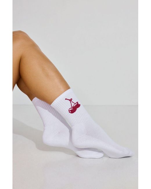 Garage Multicolor Sour Cherry Crew Socks