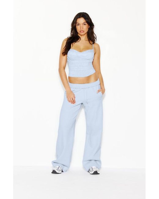Garage Blue Ally Mesh Peekaboo Bustier