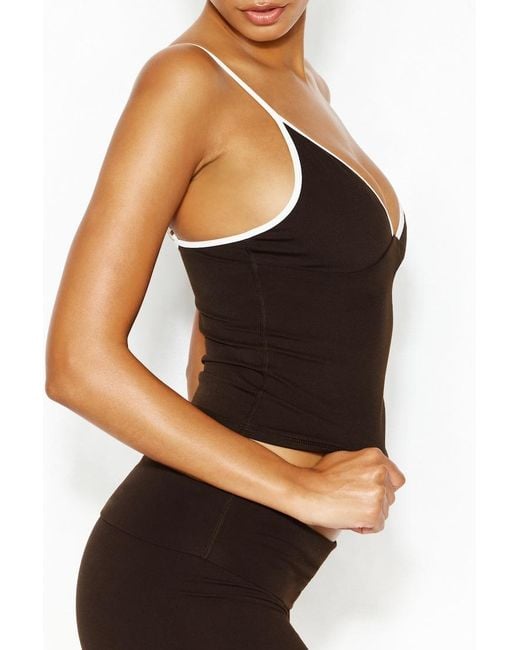 Garage Black Active Plunge Cami Top