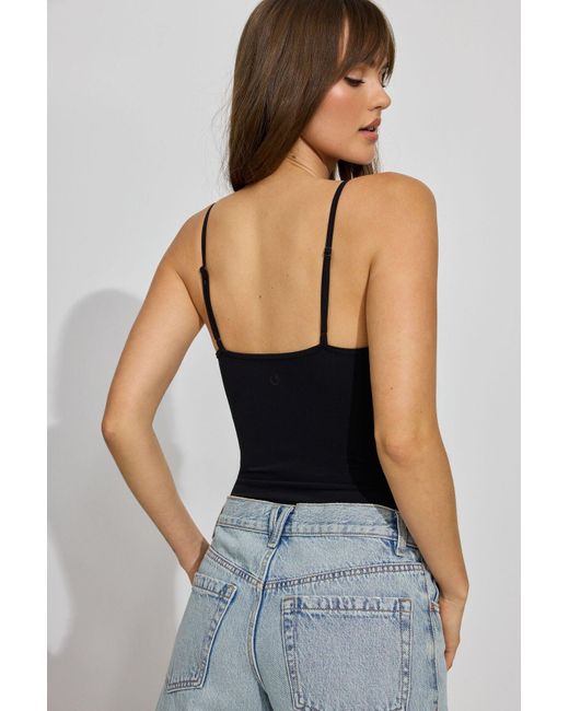 Garage Black Softactive Scoop Cami Bodysuit