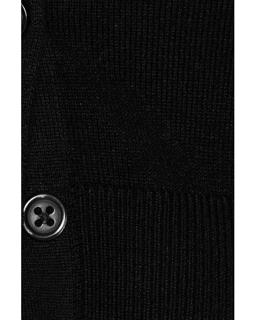 Garage Black Ultra Cropped Cardigan Long Sleeve Top