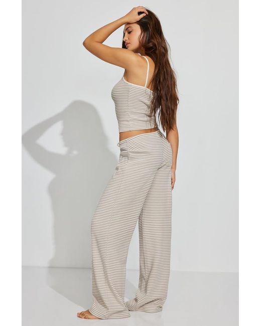 Garage White Waffle Pants