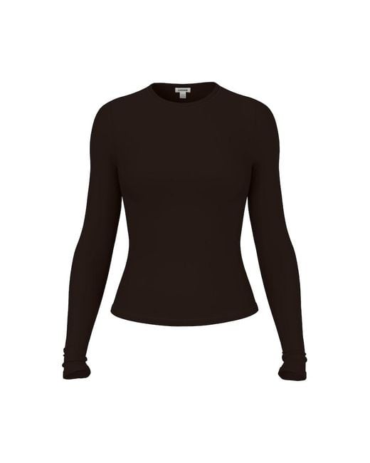 Garage Black Baretouch Crewneck Long Sleeve Top