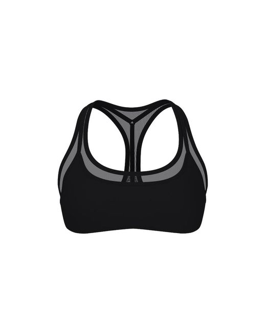 Garage Black Active Layered Mesh Bra