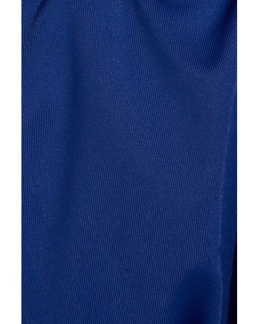Garage Blue Ruched Side Tie Bikini Bottom