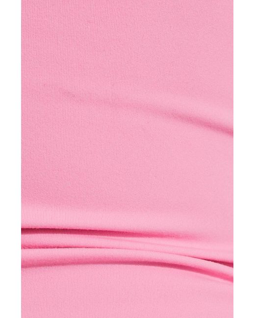 Garage Pink Sleek Underbust Crossback Cami Top