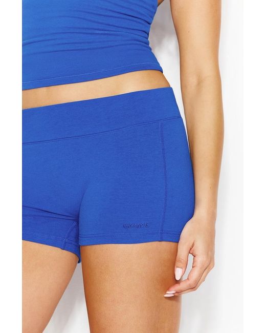 Garage Blue Stretchterry Cheeky Shorts