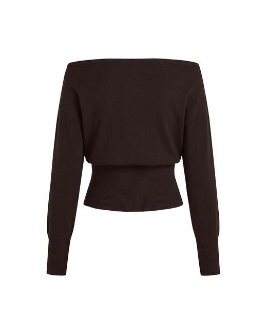Garage Black Off Shoulder Reset Long Sleeve Top