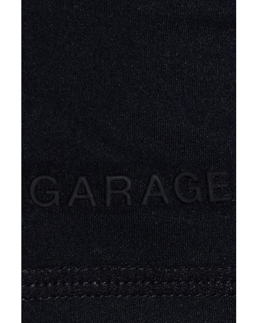 Garage Black Active Shirttail Zip Top