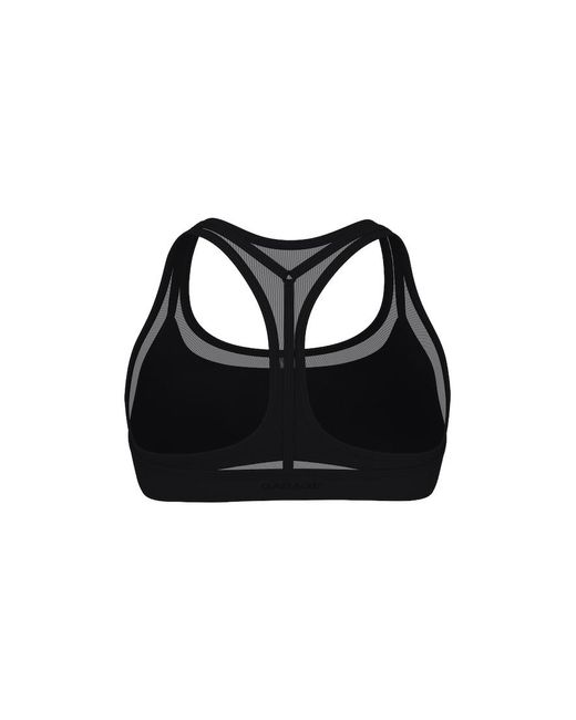 Garage Black Active Layered Mesh Bra