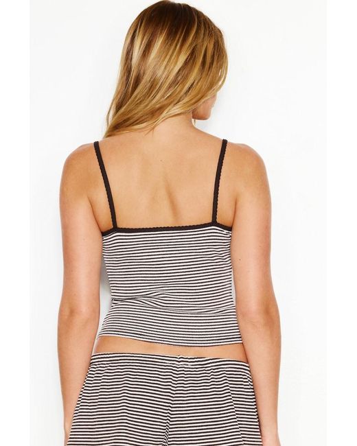 Garage Brown Waffle Cami Top