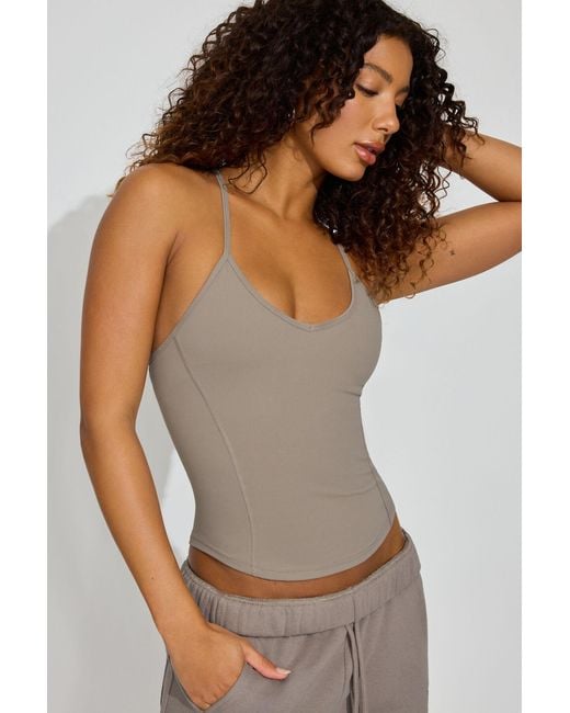 Garage Brown Softactive Y-Back Tank Top