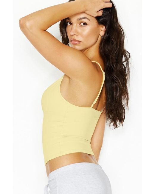 Garage Yellow Active Plunge Cami Top