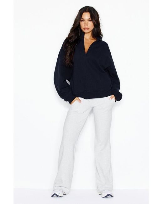 Garage Blue Ultrafleece Half Zip Sweatshirt