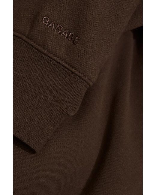 Garage Brown Ultrafleece Cotton Zip Hoodie
