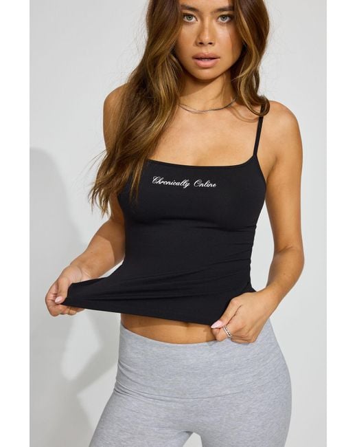Garage Black Sleek Scoop Cami Top
