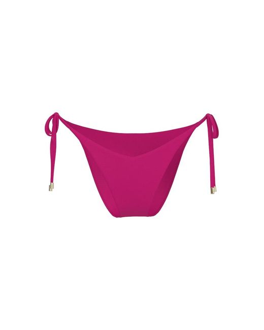 Garage Pink Cheeky Side Tie Bikini Bottom