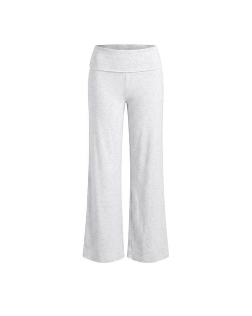 Garage White Modal Foldover Pants