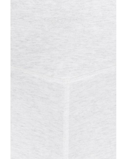 Garage White Soft Cotton Booty Short