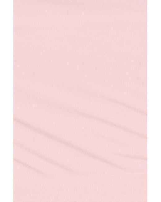 Garage Pink Smooth Long Sleeve Wrap Top