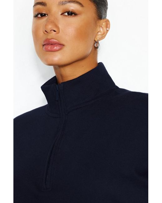 Garage Blue Ultrafleece Half Zip Sweatshirt
