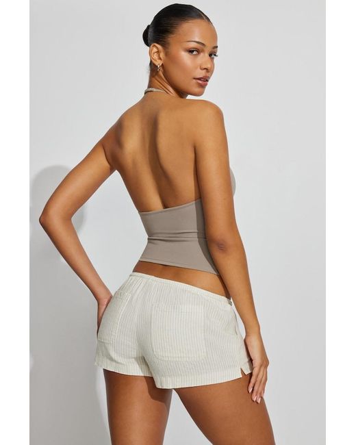 Garage Natural Clean Linen Mini Shorts