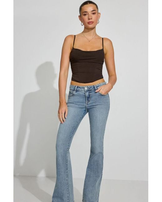 Garage Blue Ally Mesh Peekaboo Bustier