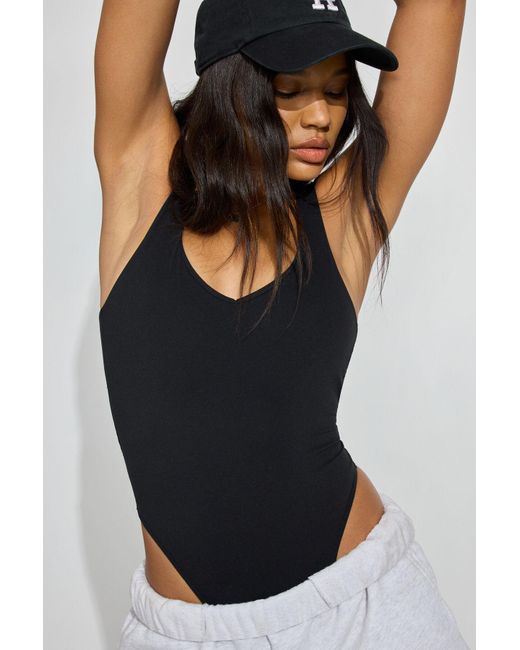 Garage Black Softactive V-Back Bodysuit
