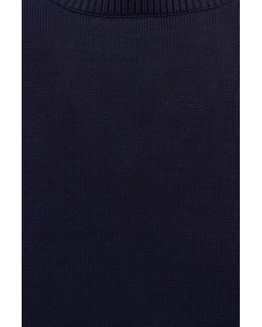 Garage Blue V-Neck Oversized Sweater