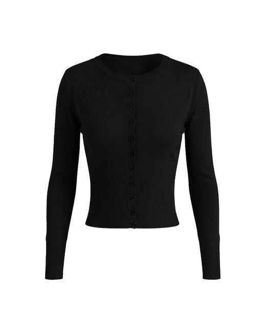 Garage Black Clean Cinch Waist Cardigan