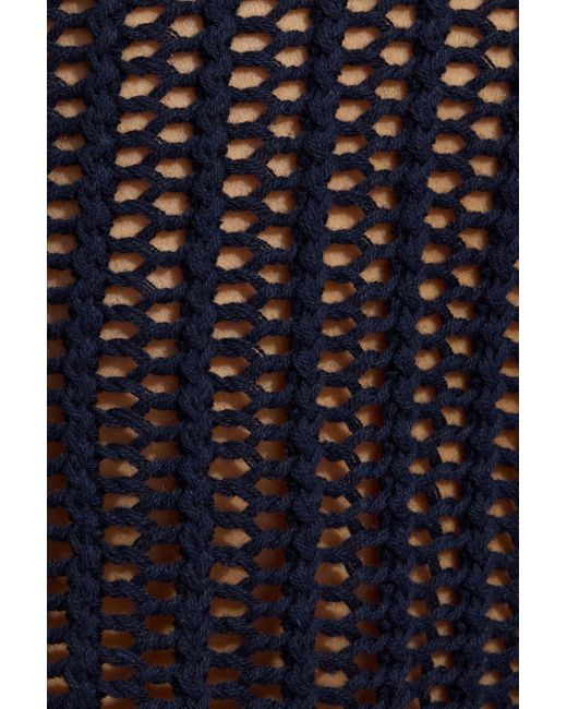 Garage Blue Open Knit Sweater