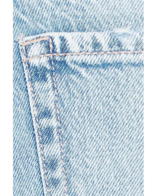 Garage White High Rise Cheeky Denim Shorts