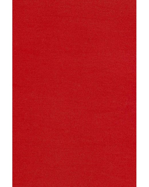 Garage Red Supersoft Crewneck Cropped T-Shirt
