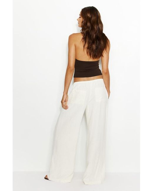 Garage Multicolor Millie Linen Pull-On Pants