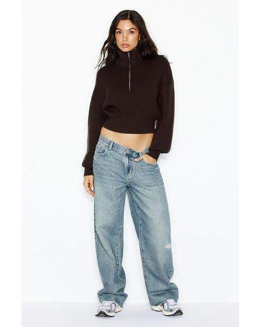 Garage Black City Layer Half Zip Jacket