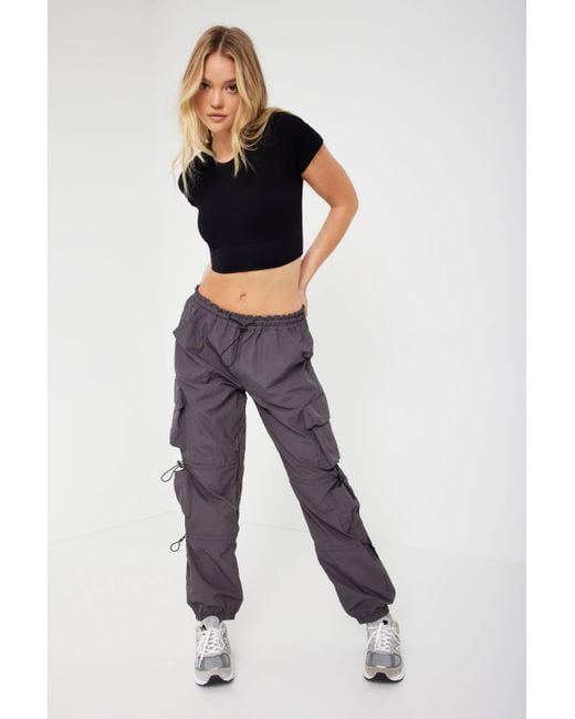 Garage The Chloe Nylon Parachute Pant in Blue | Lyst