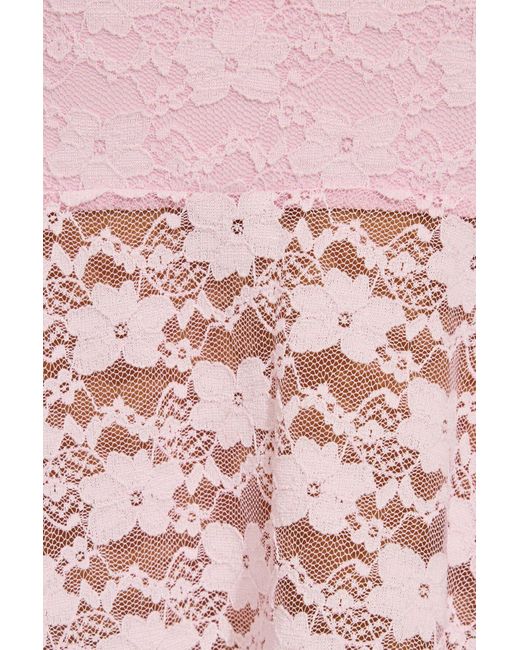 Garage Pink Lace Flyaway Cami Top