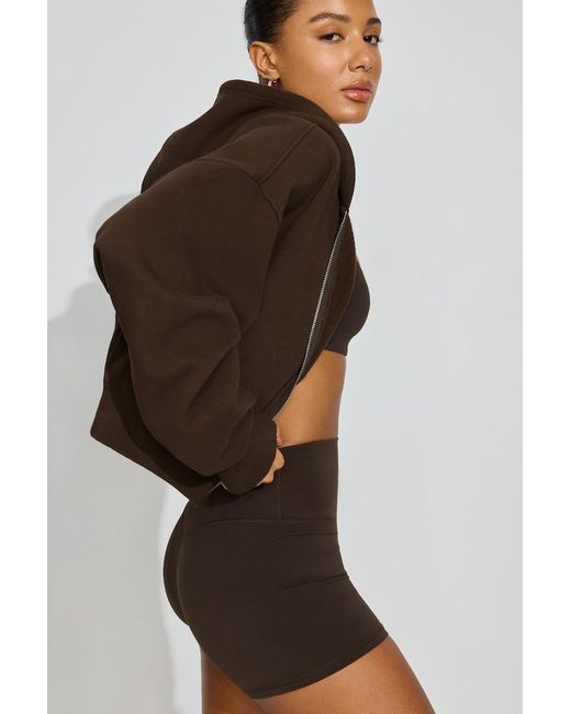 Garage Brown Ultrafleece Cotton Zip Hoodie