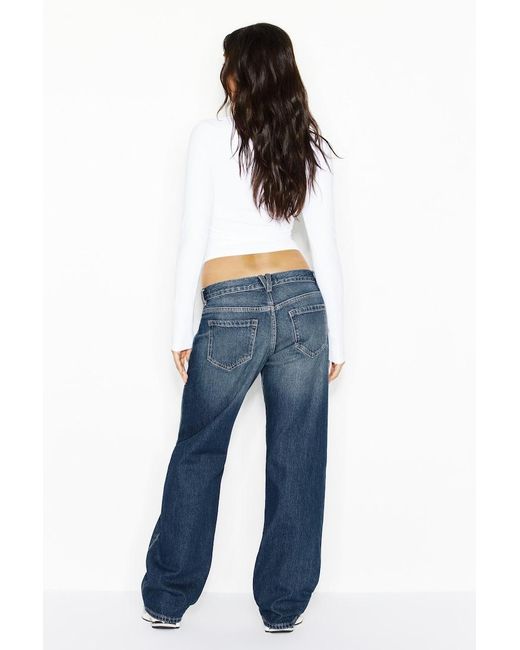 Garage Blue Low Rise Cheeky Jeans