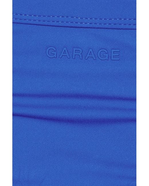 Garage Blue Active Portrait Halter Top