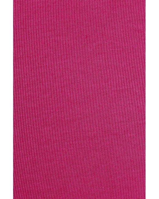 Garage Pink Maxi Low Back Cami Dress