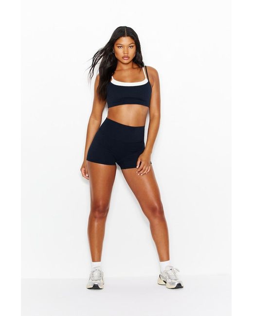 Garage Blue Active Double Layer Bra
