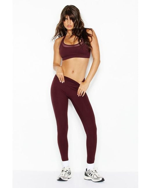 Garage Red Active Mesh Leggings