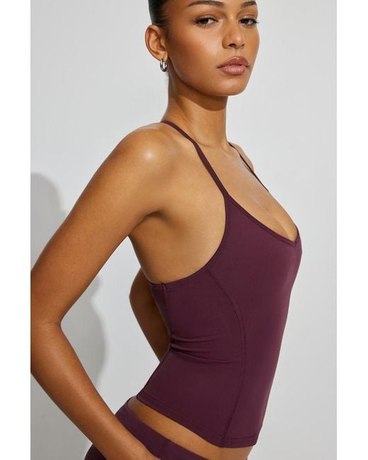 Garage Purple Active Y-Back Tank Top