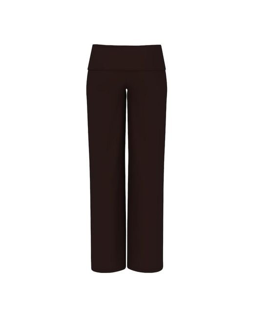 Garage Brown Modal Foldover Pants